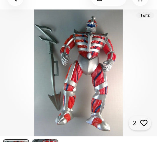 Mighty Morphin Power Rangers Bandai Deluxe Evil Space Aliens Lord Zedd 8" 1993 Vintage Action Figure