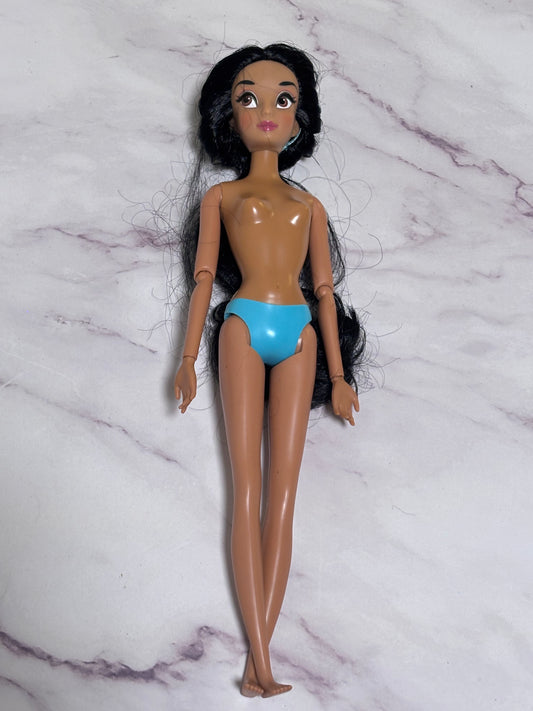 Disney Store London Aladdin Princess Jasmine Articulated Barbie Doll Nude 12”