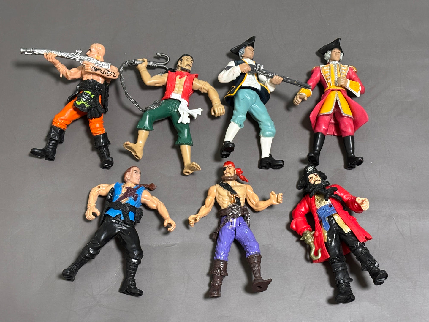 Lot of 7 Chap Mei Pirate Action Figures 4”