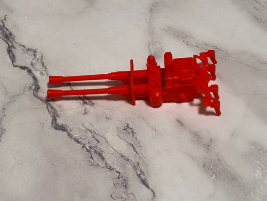 RC Crossfire Go Joe Cannon Gun Laser Top Red Blaster 1987 Toy Hasbro Part Arah