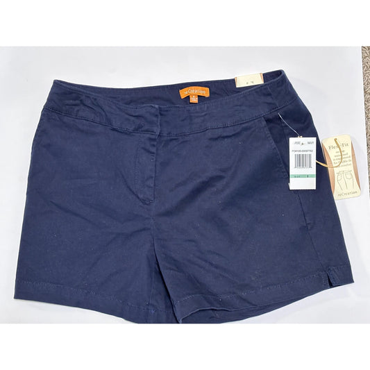 Re Creation Woman’s Navy Blue Flex Stretch Shorts Size 8 NWT