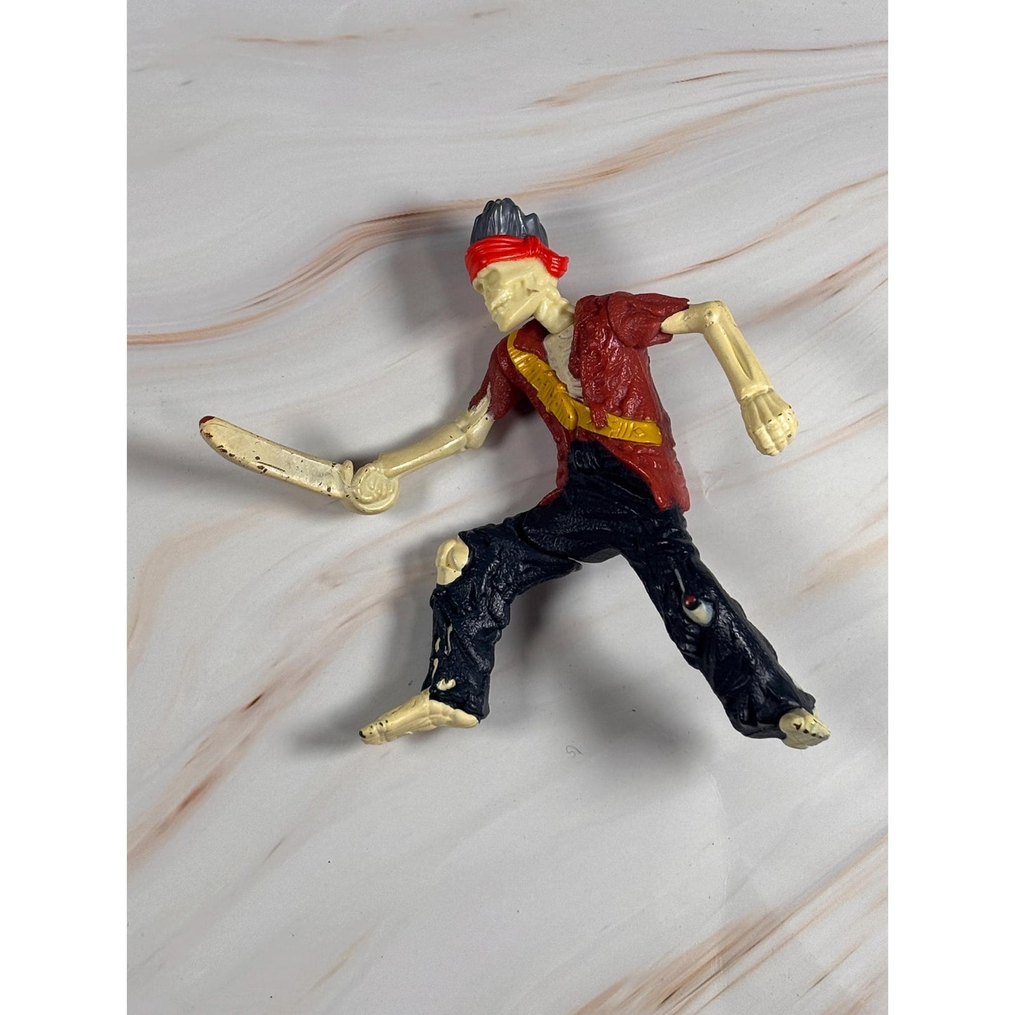 2008 Sword Swinging Skeleton 4.25" Figure McDonald's #5 Pirates Of Caribbean
