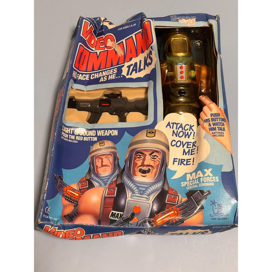 Vintage Toy Island Video Command 1992 12" Action Figure "Max"