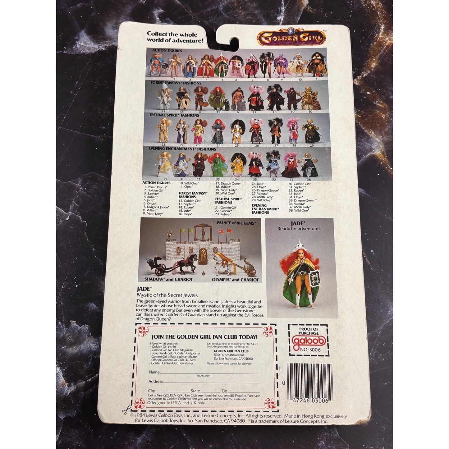 Vintage 1984 GALOOB Golden Girls Adventure Fashion Forest Fantasy Outfits New