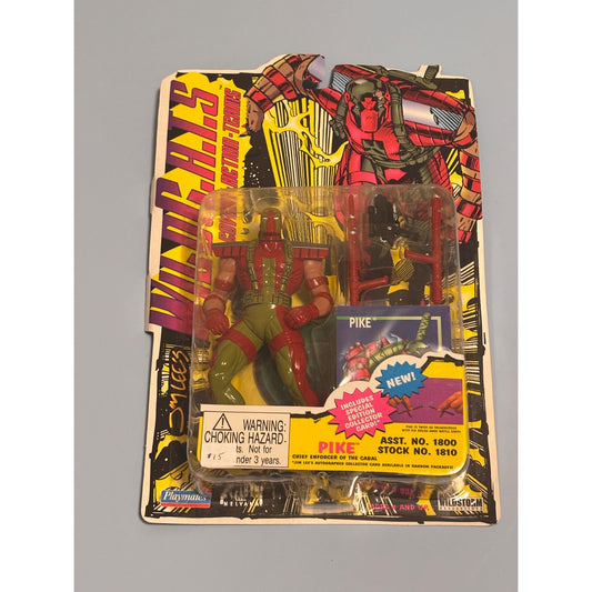 Wild C.A.T.S Playmates Action Figure Pike w/ Collector Card 1994 wildcats