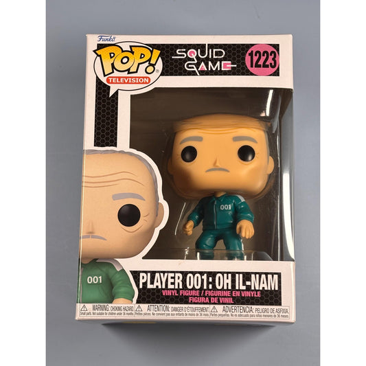 Funko Pop Television Squid Game Player 001: Oh Il-Nam #1223 Vinyl Figure New