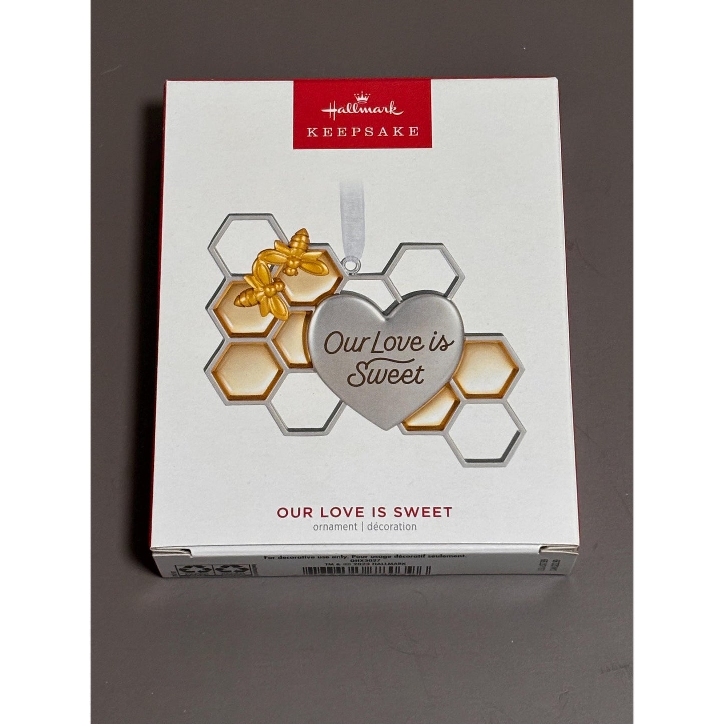 Hallmark Keepsake Christmas Ornament Our Love Is Sweet Honey Bee 2023 Brand New