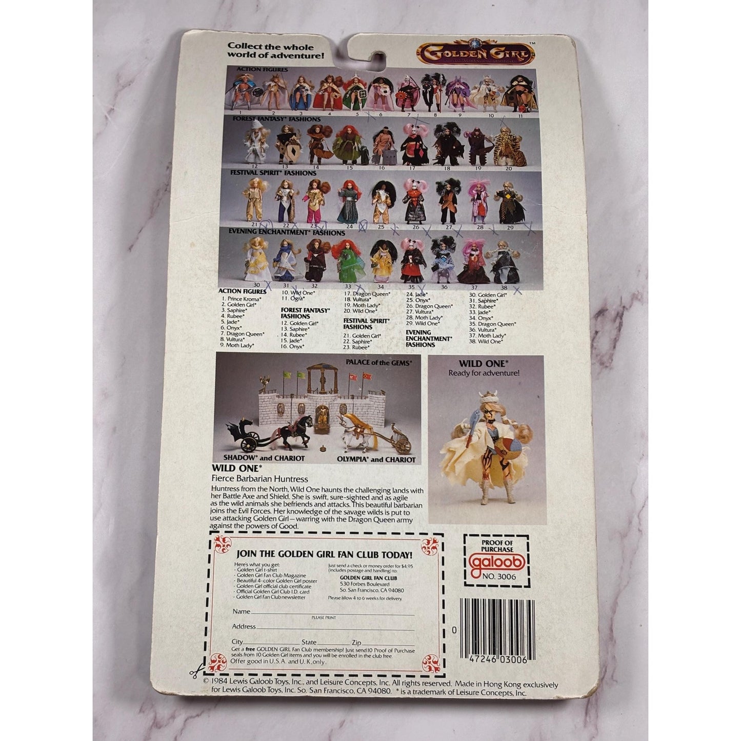 Golden Girl Adventure Fashion Wild Ones Festival Spirit Galoob 1984 New
