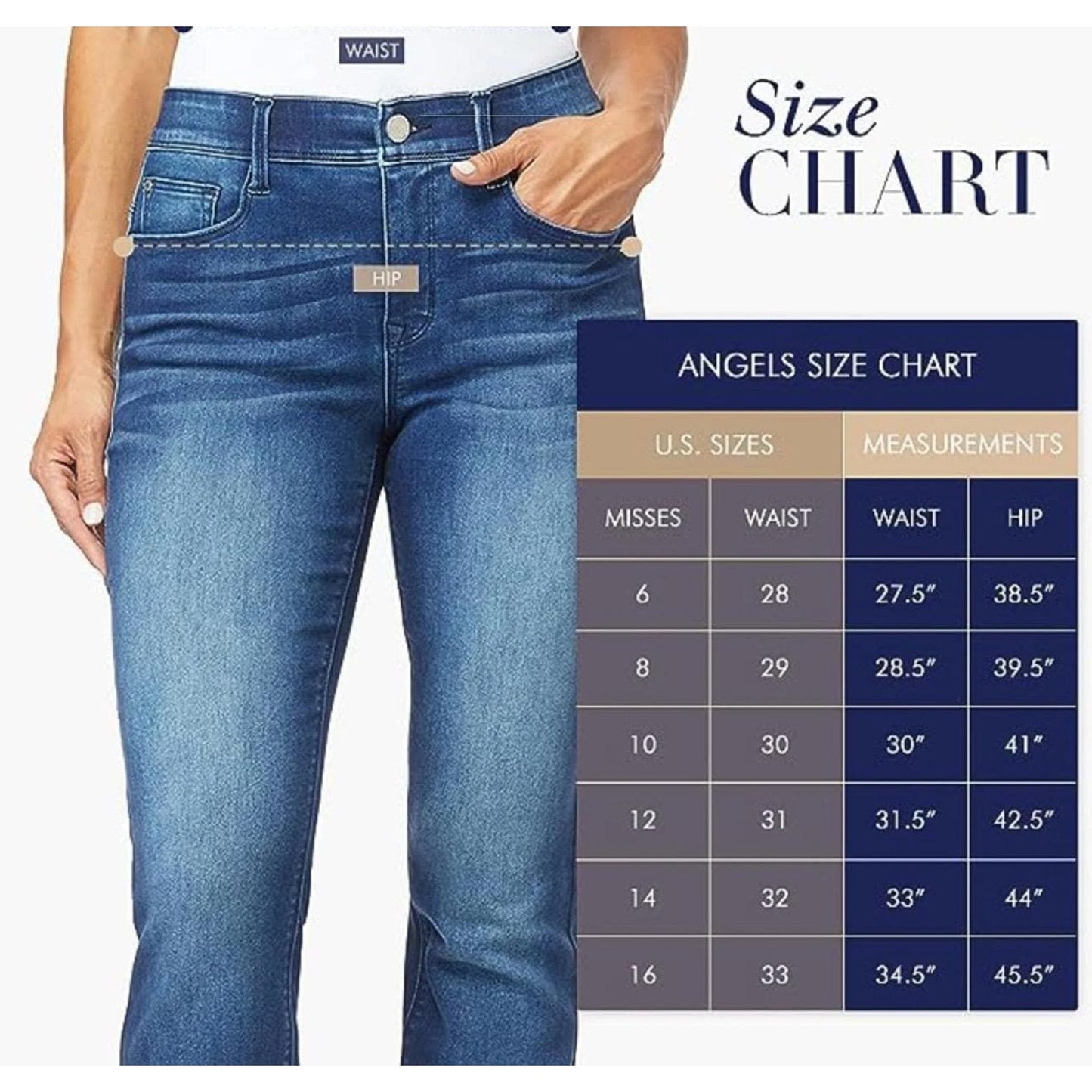 Angels Forever Young Women's 360 Sculpt 5" 7" InseamThigh Denim Shorts 10 NWT
