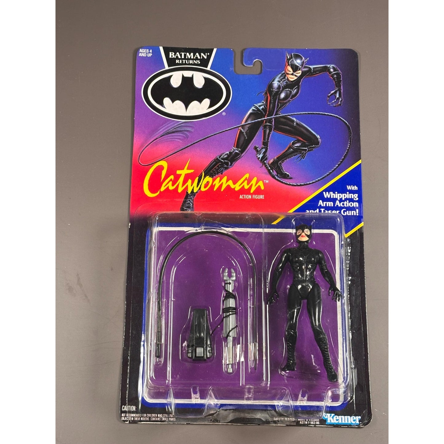 1991 Kenner Batman Returns Series Catwoman Action Figure Whipping Arm Action