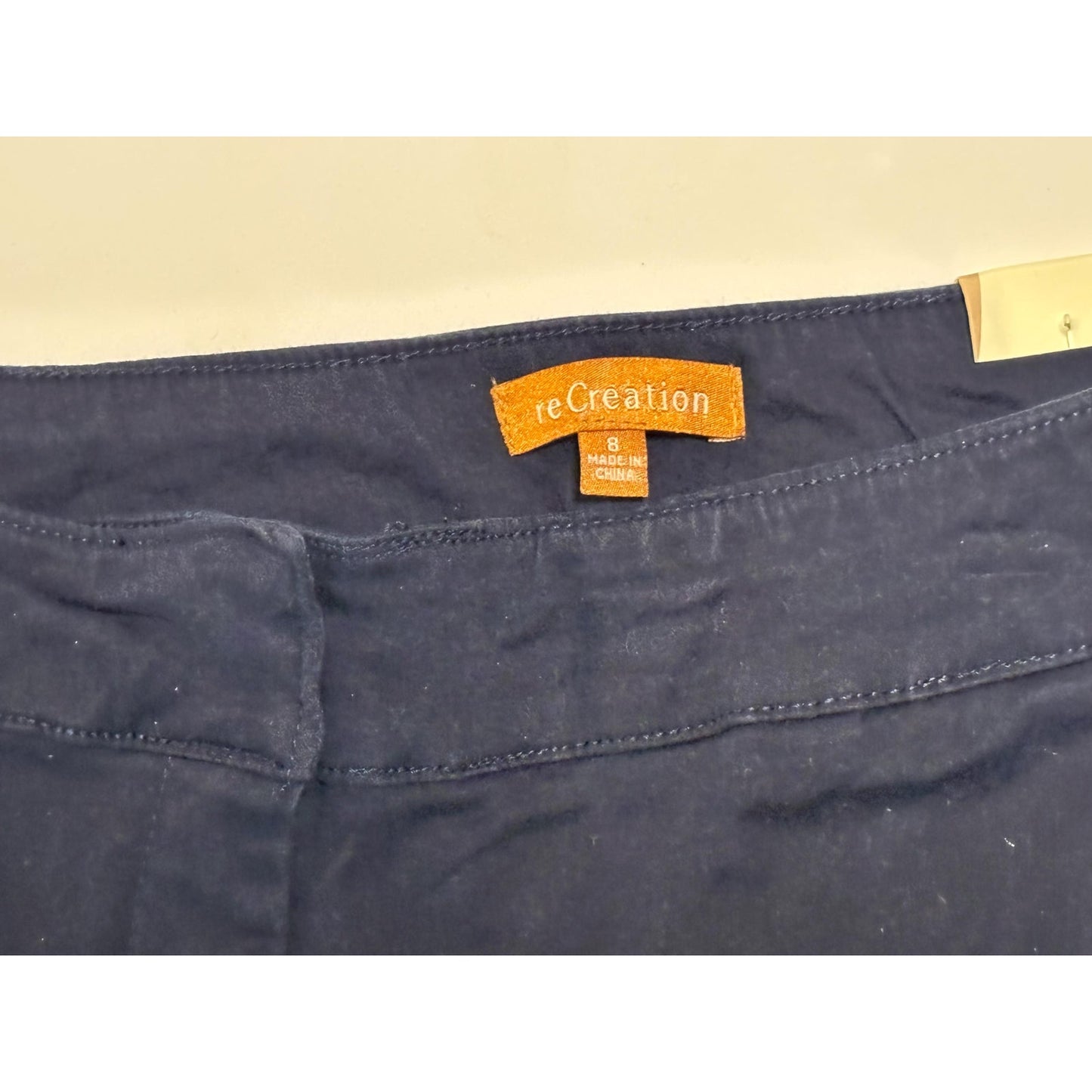 Re Creation Woman’s Navy Blue Flex Stretch Shorts Size 8 NWT