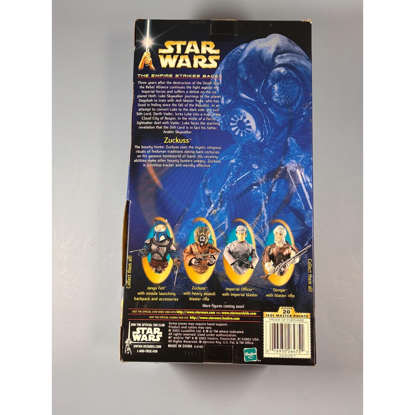 Star Wars Empire Strikes Back Zuckuss 12" Action Figure 2002 Hasbro New Sealed