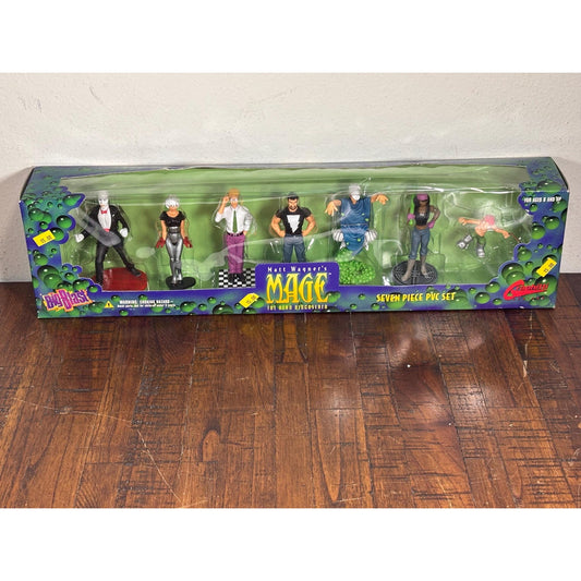 Matt Wagner's MAGE 7-Piece PVC Figure Set Big Blast Graphitti Designs New