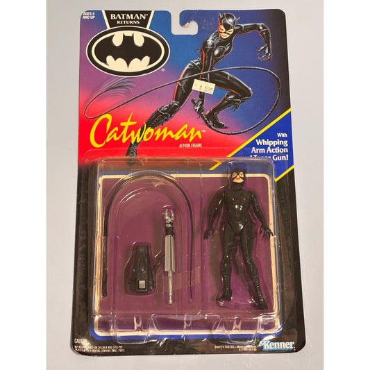 NEW 1991 Kenner Batman Returns Movie Catwoman Action Figure Michelle Pfieffer