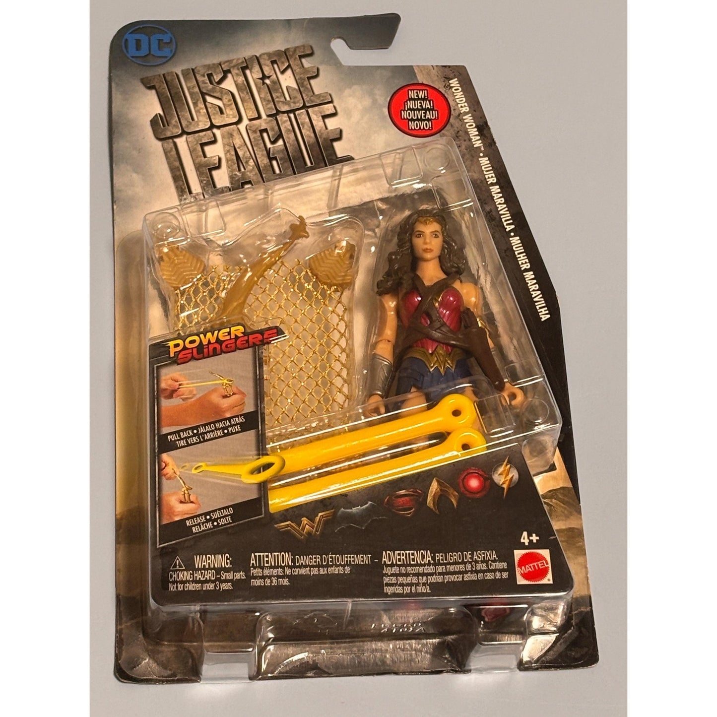 NEW 2017 Mattel DC Justice League Wonder Woman With Power Slingers 6" Figure