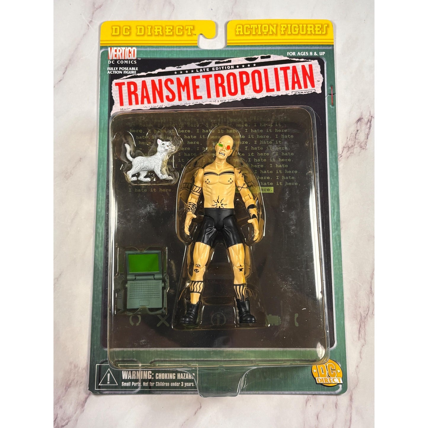 DC Direct Transmetropolitan Spider jerusalem Vertigo Action Figure 1999 New