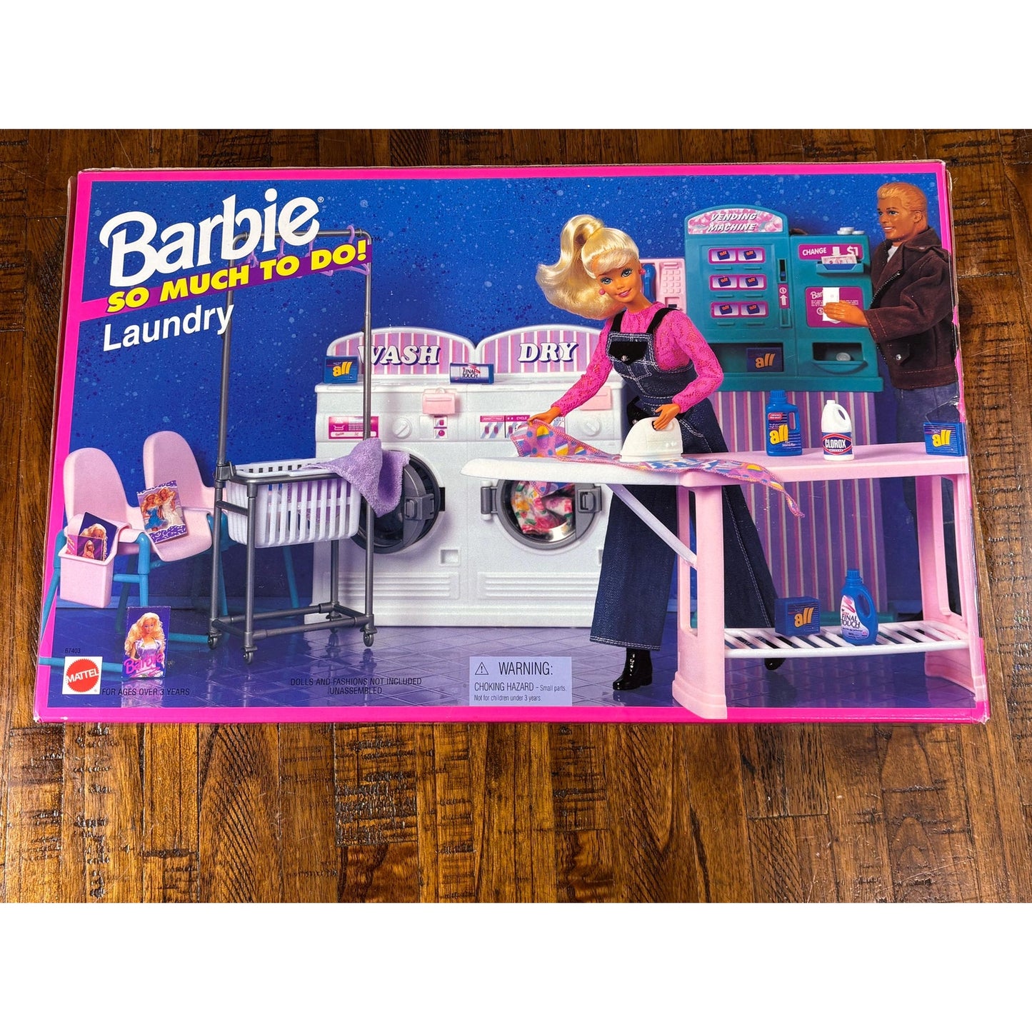 Barbie So Much To Do! Laundry Playset Mattel 1995 67403 New Vintage