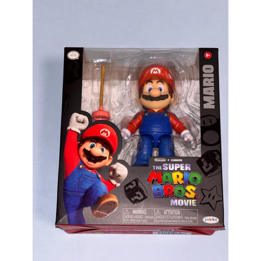 The Super Mario Bros Movie 2023 Mario 5” Figure Jakks Pacific Nintendo Plunger