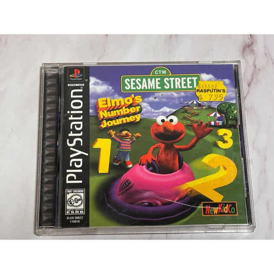 Sesame Street: Elmo's Number Journey (Sony PlayStation 1 PS1, 1999) Complete