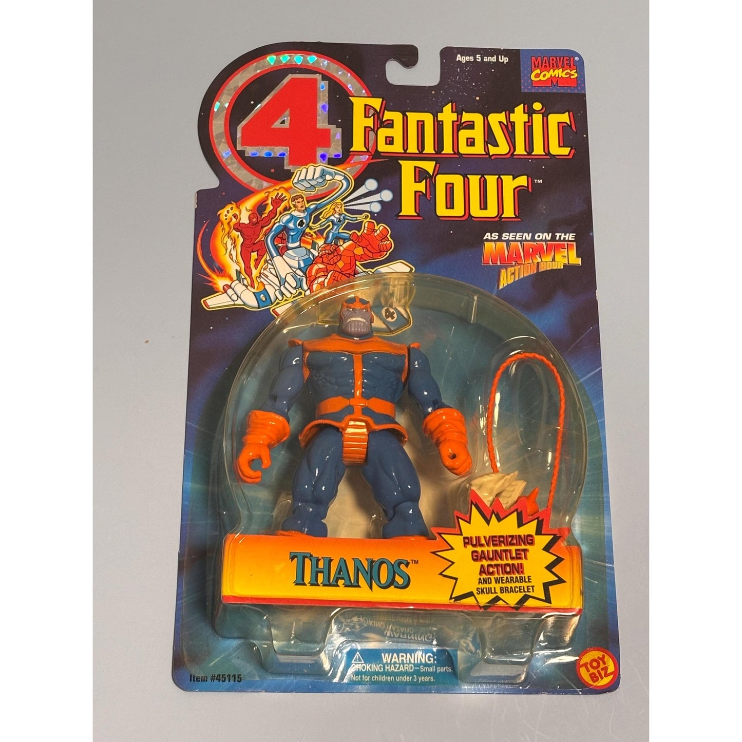 1995 ToyBiz Thanos Gauntlet Action Figure Fantastic Four Marvel Action Hour