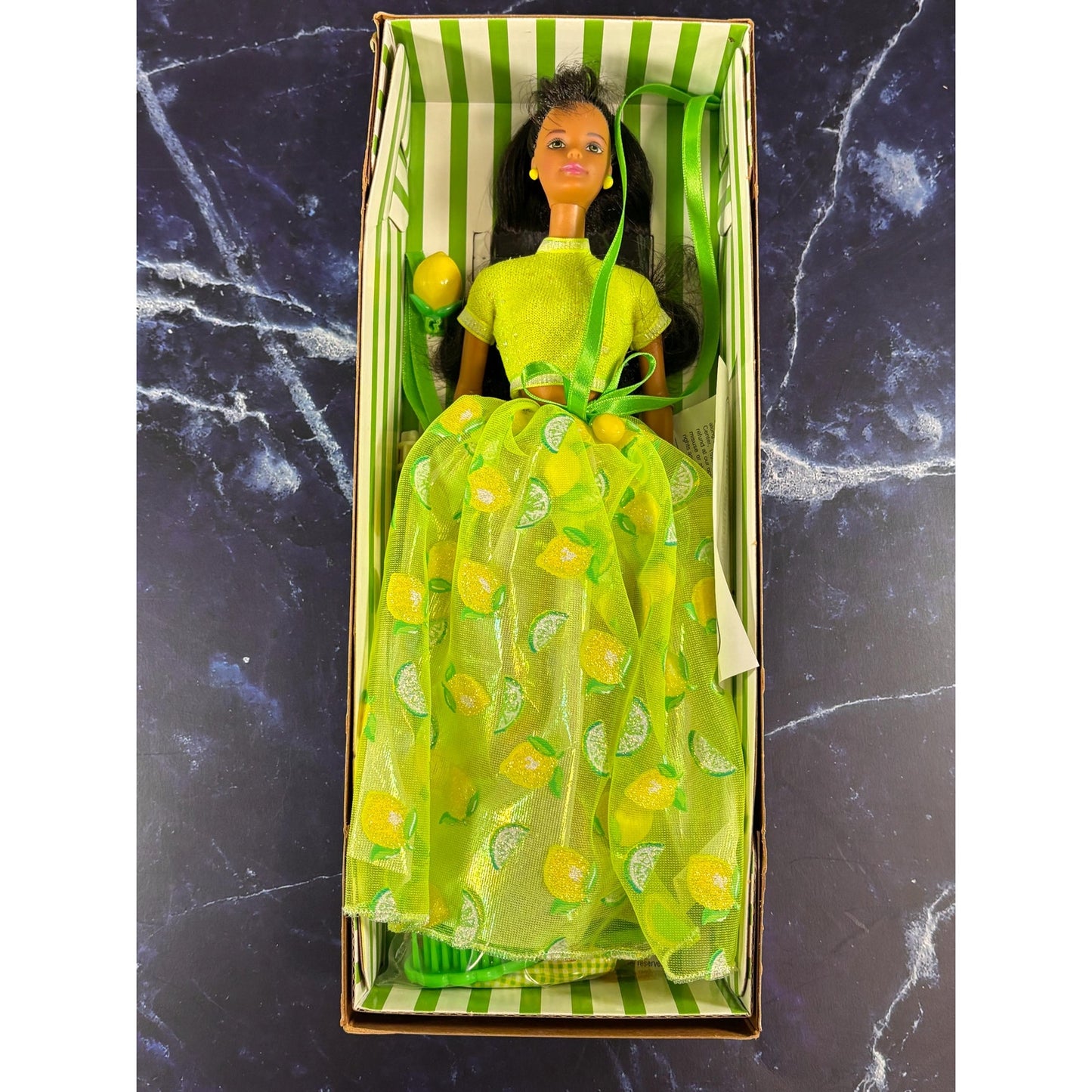 1998 Lemon Lime Sorbet Barbie Doll African American Avon Exclusive Mattel 20318