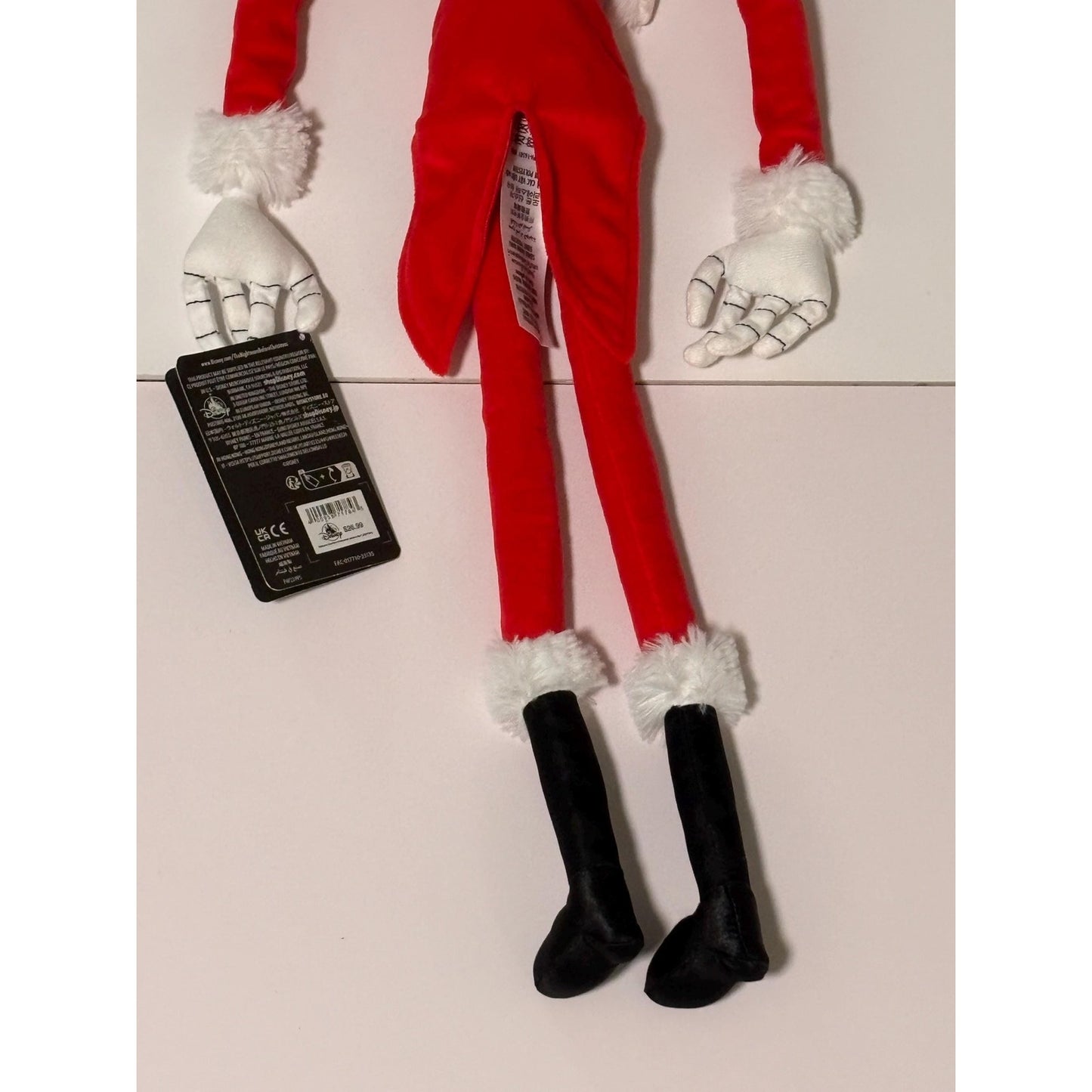 Santa Jack Skellington Plush 26" Nightmare Before Christmas Halloween Disney New