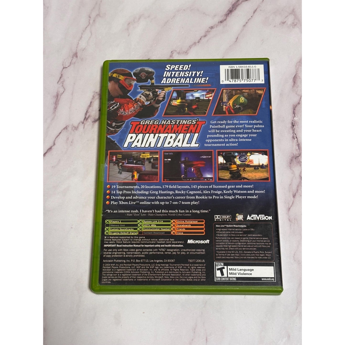 Greg Hastings' Tournament Paintball (Microsoft Xbox, 2004) Complete