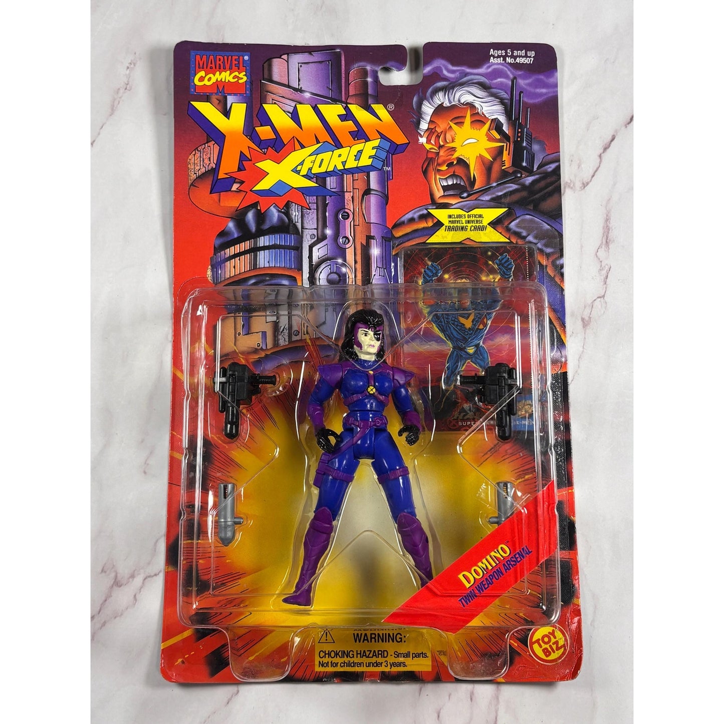 Vintage X-Force Domino 1995 ToyBiz Action Figure Marvel X-Men New