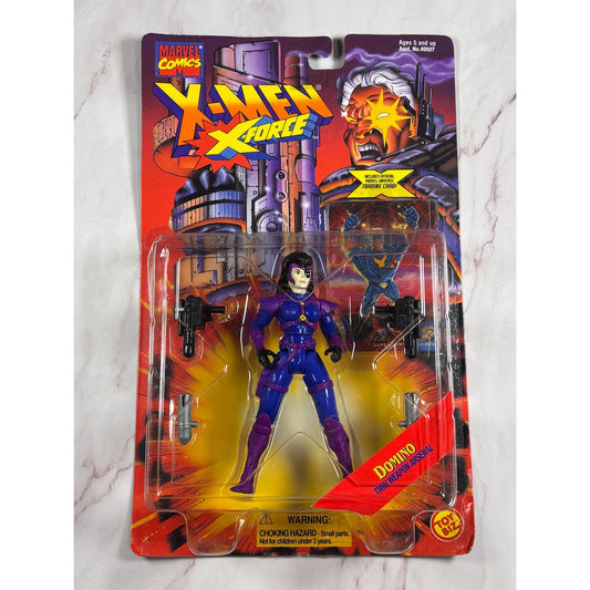 Vintage X-Force Domino 1995 ToyBiz Action Figure Marvel X-Men New