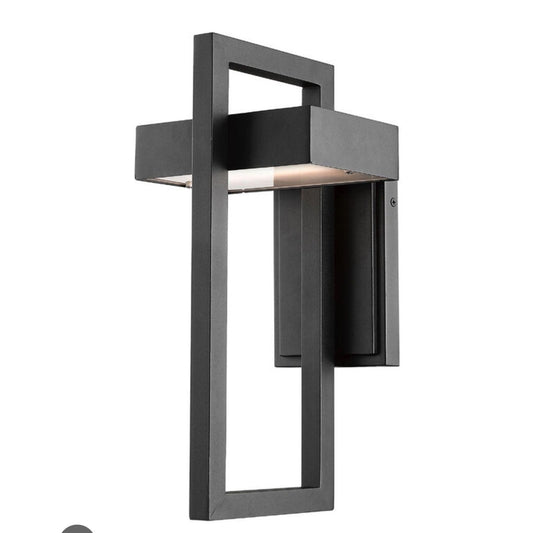 Z-Lite Luttrel 15" Tall LED Wall Sconce 2700K Model 556M-BK-LED