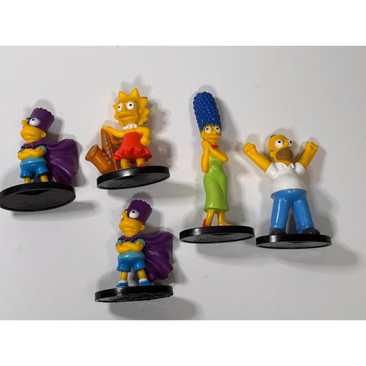 Lot of 5 The Simpsons Family Mini Figure Greenbrier International Inc-Collection