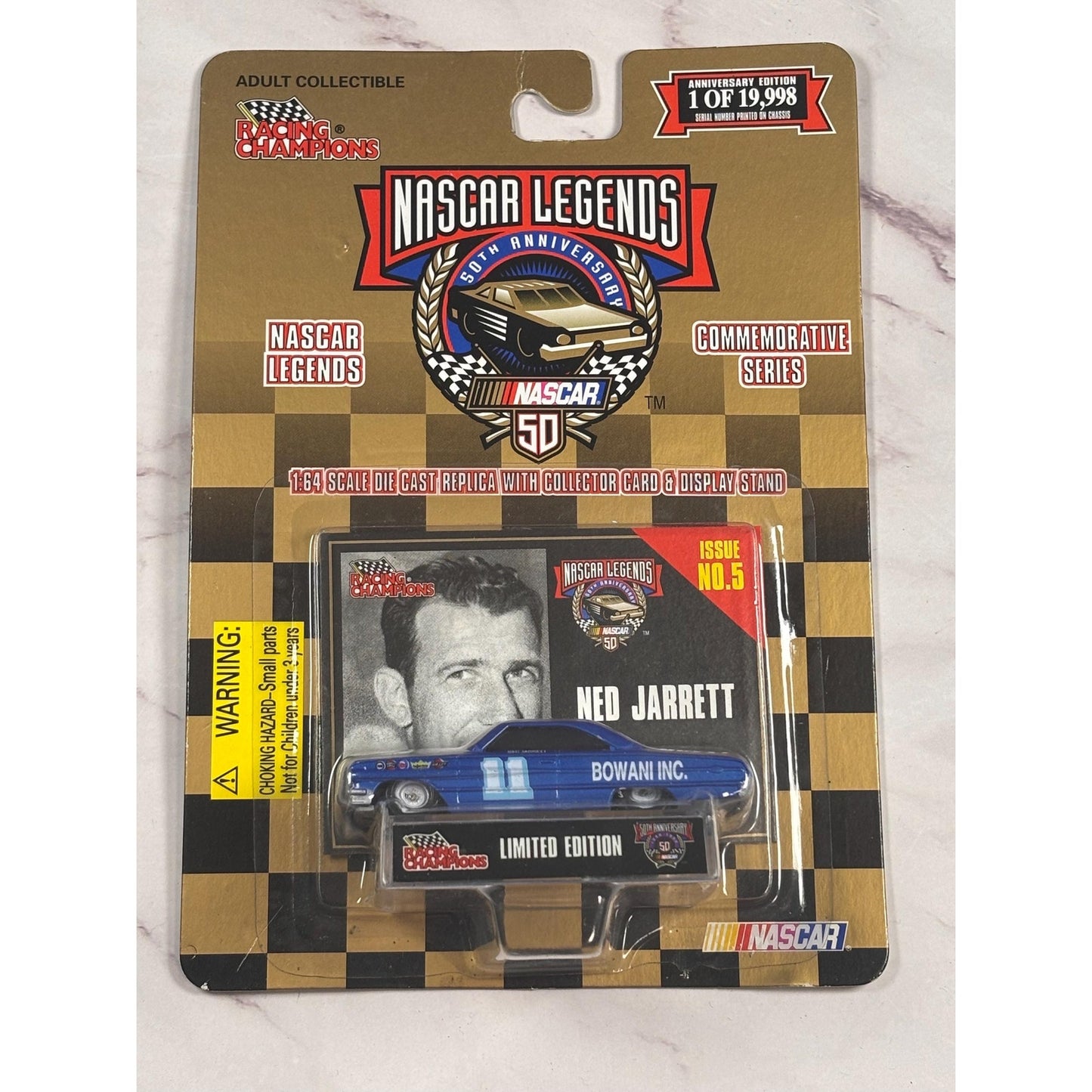 NASCAR Racing Champions Collectors Series 1992 #11 Ned Jarrett Die Cast New