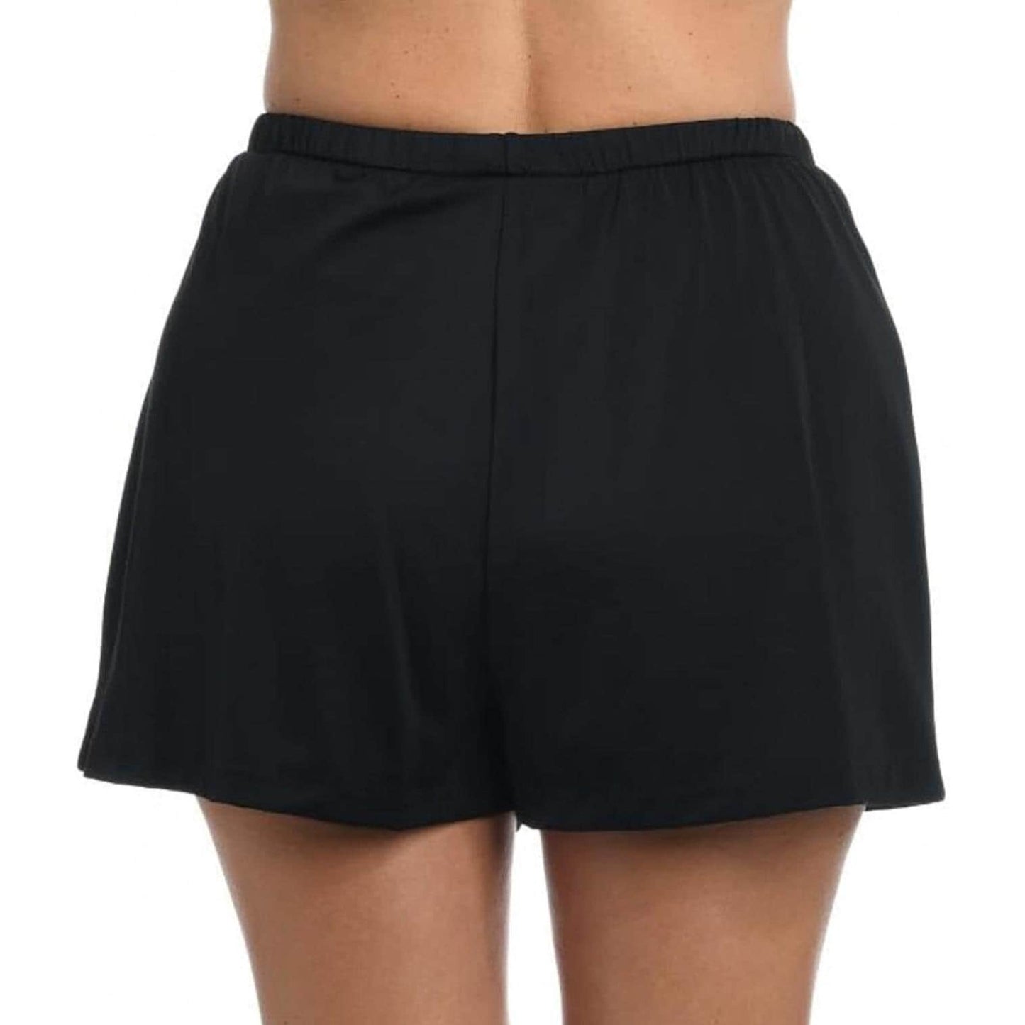 Maxine of Hollywood Women Black Stretch Jogger Bikini Bottom Shorts Size 8 NWT