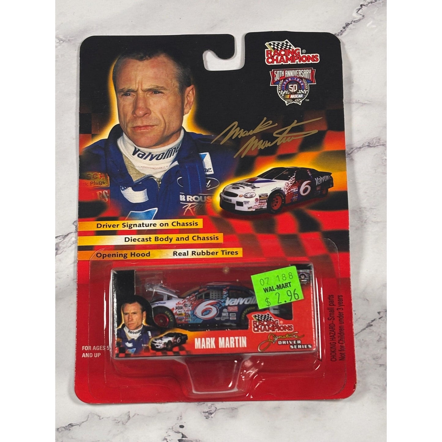 Racing Champions Driver Signature Series 1:64 NASCAR Die Cast # 6 Mark Martin