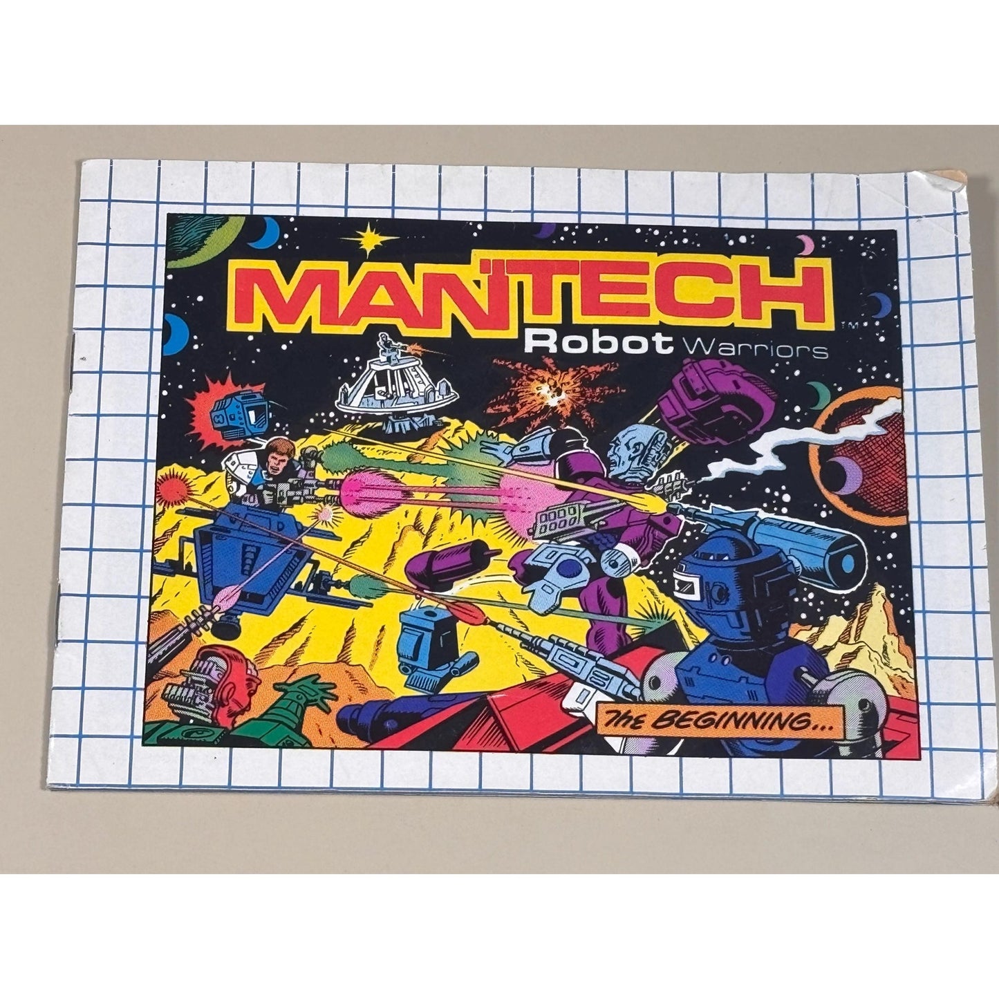 VTG Vintage 1983 ManTech Robot Warriors The Beginning Comic Book Remco