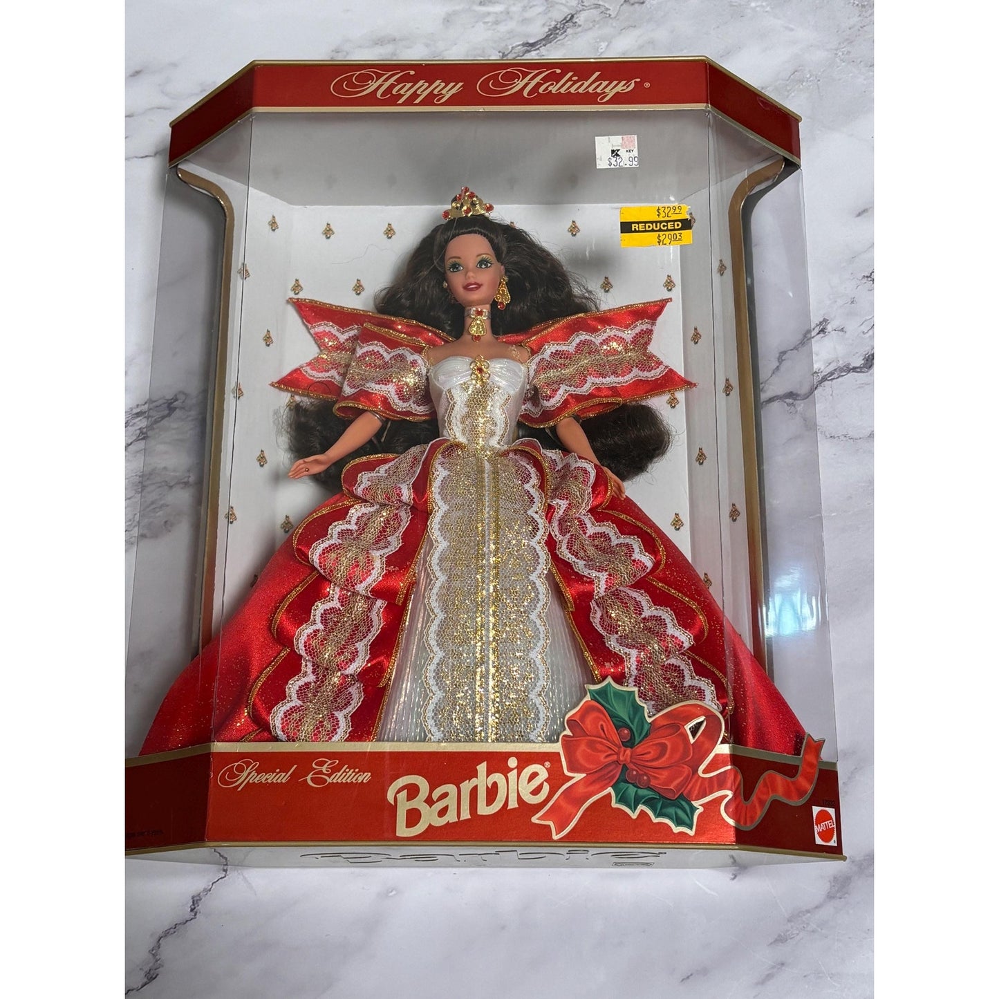 1997 Happy Holidays Special Edition Barbie Doll Mattel No. 17832 Christmas Kmart