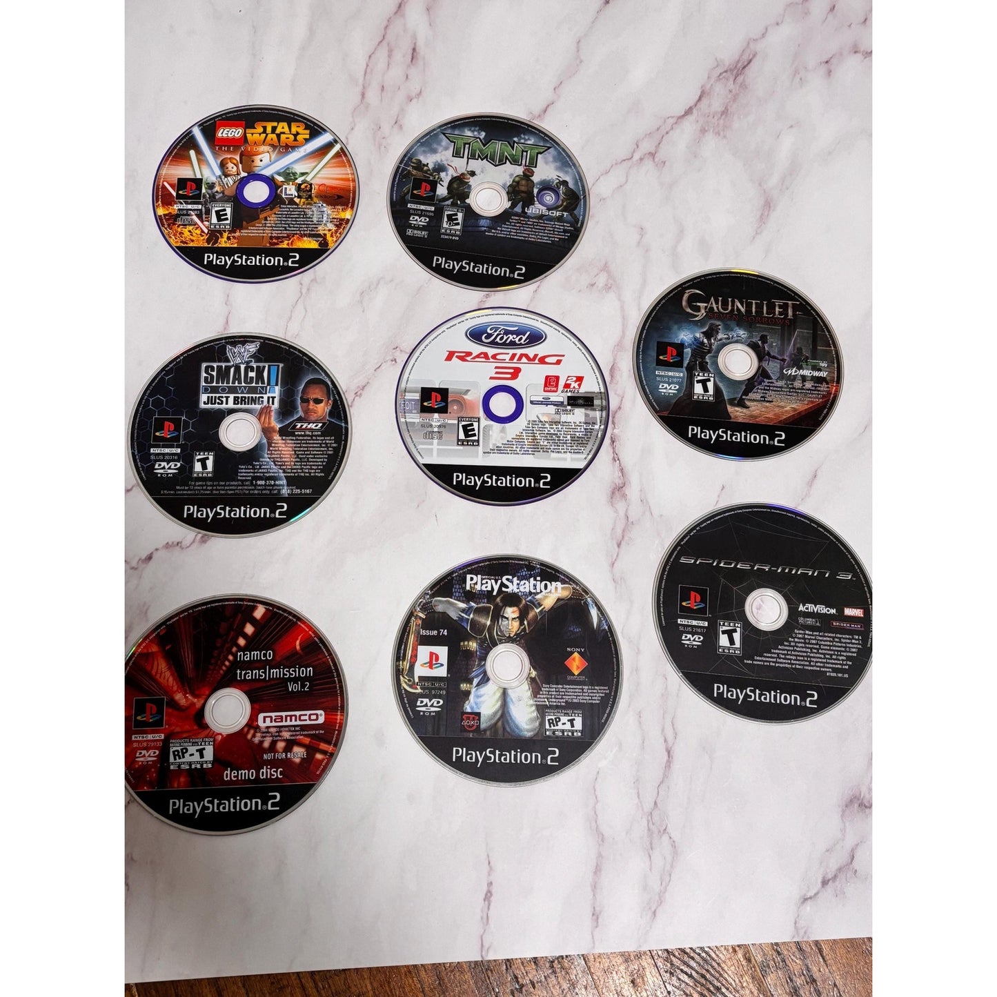 Lot of 8 Ps2 Play Station 2 Loose Game Discs