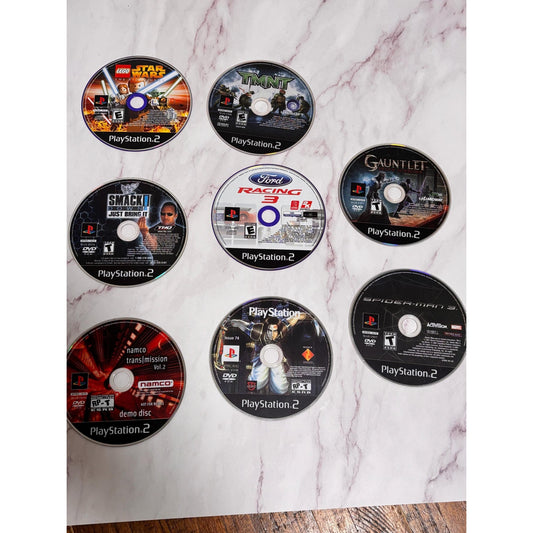 Lot of 8 Ps2 Play Station 2 Loose Game Discs