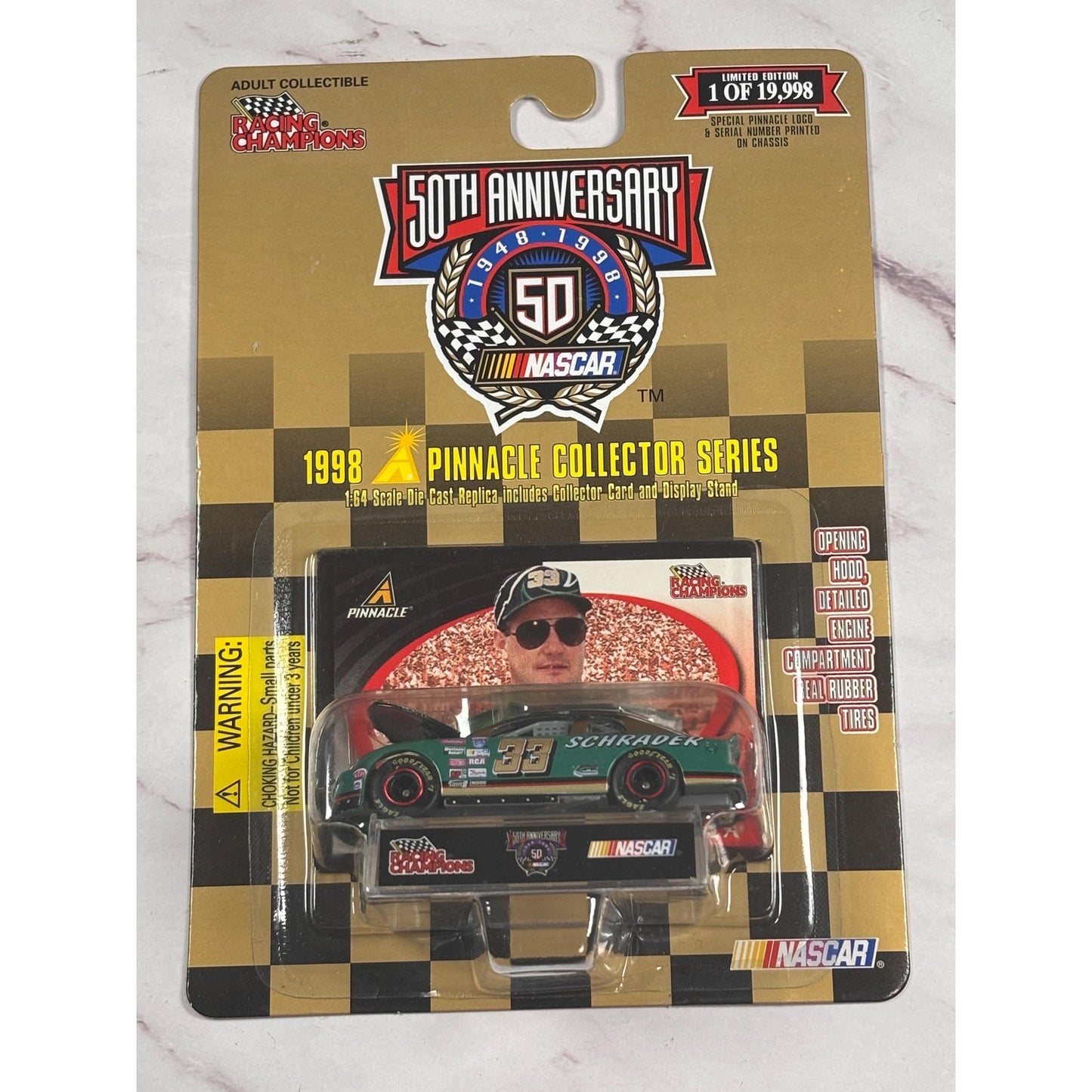 Ken Schrader 33 APR Stock Car Racing Champions Diecast NASCAR 1:64 Green
