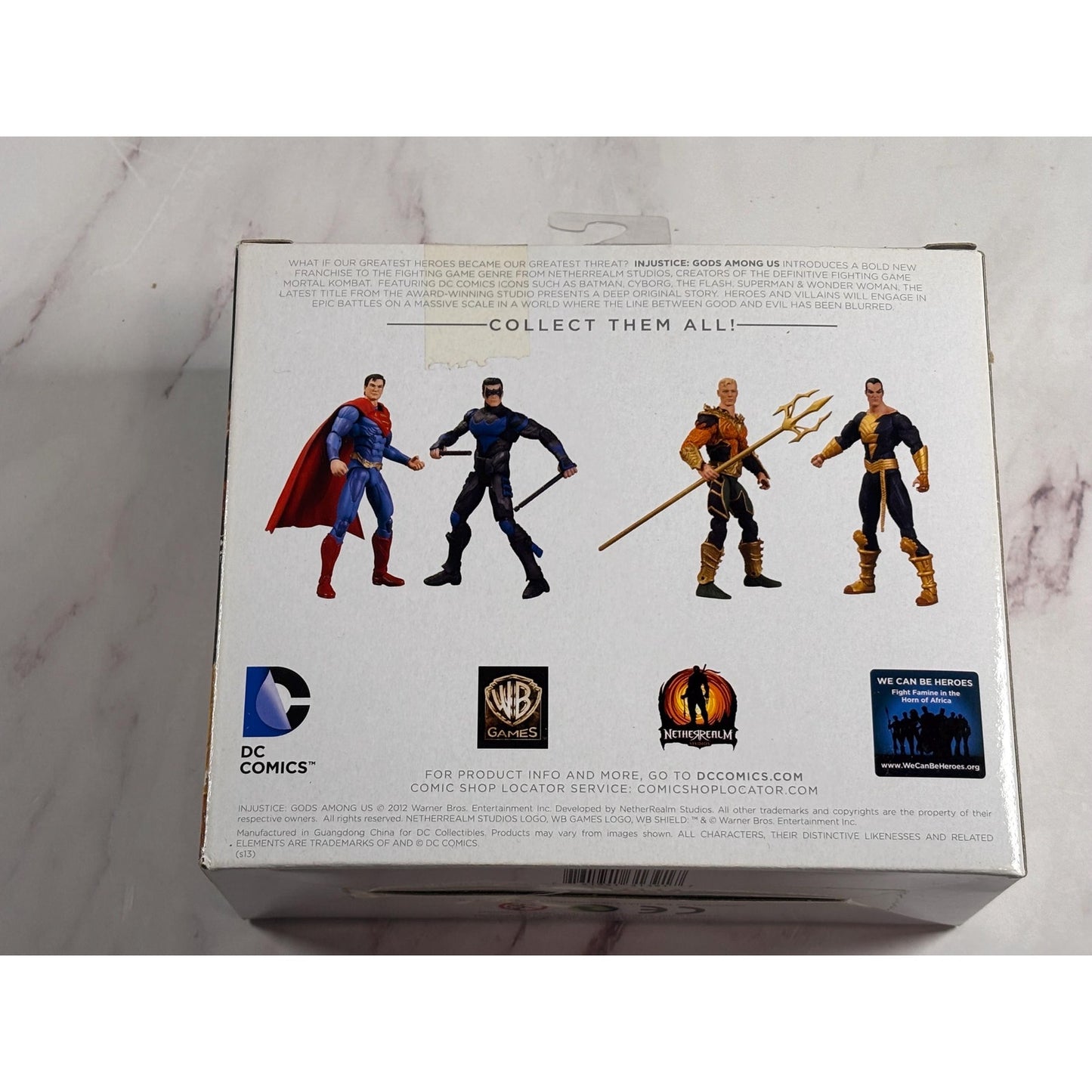 Injustice Gods Among Us Aquaman vs Black Adam Action Figure 2-Pack, 1:18 3.75"