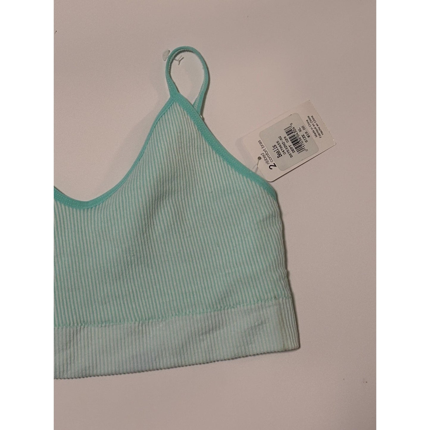 Rene Rofe Soft Foam Wireless T-Shirt Bra Mint Green NWT XL