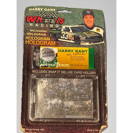 Wheels Racing Harry Gant Hologram with Snap-it Deluxe Card Holder