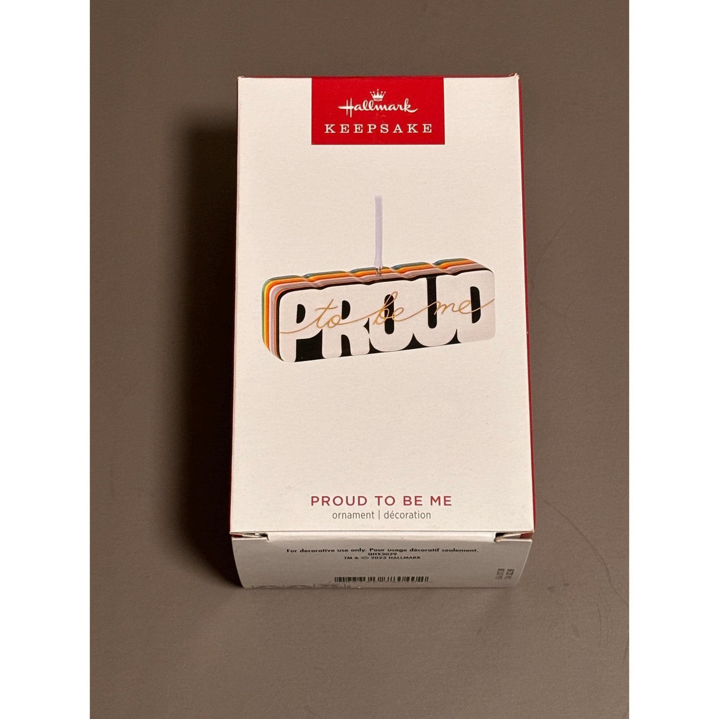 2023 Hallmark Proud To Be Me Porcelain Rainbow Keepsake Ornament NEW