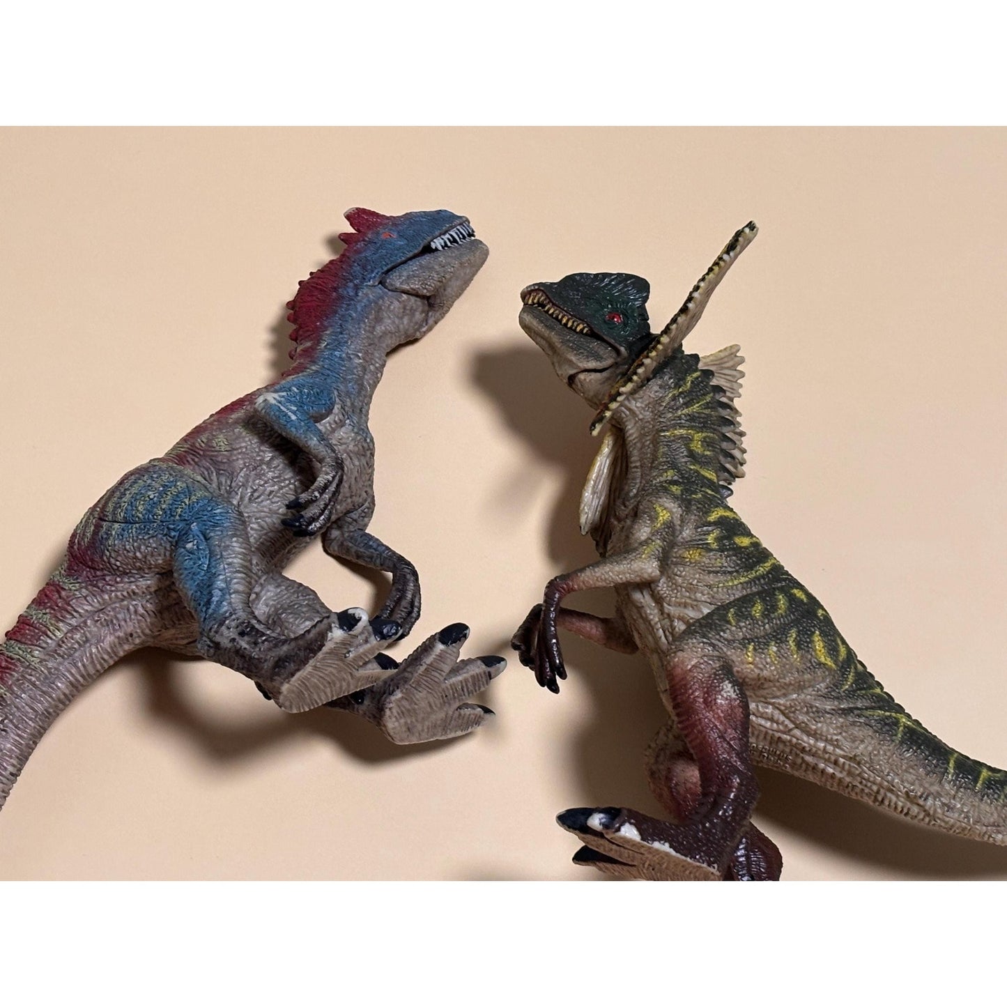 Lot of 2 Adventure Force Allosaurus & Dilophosaurus Large Dinosaur Toy