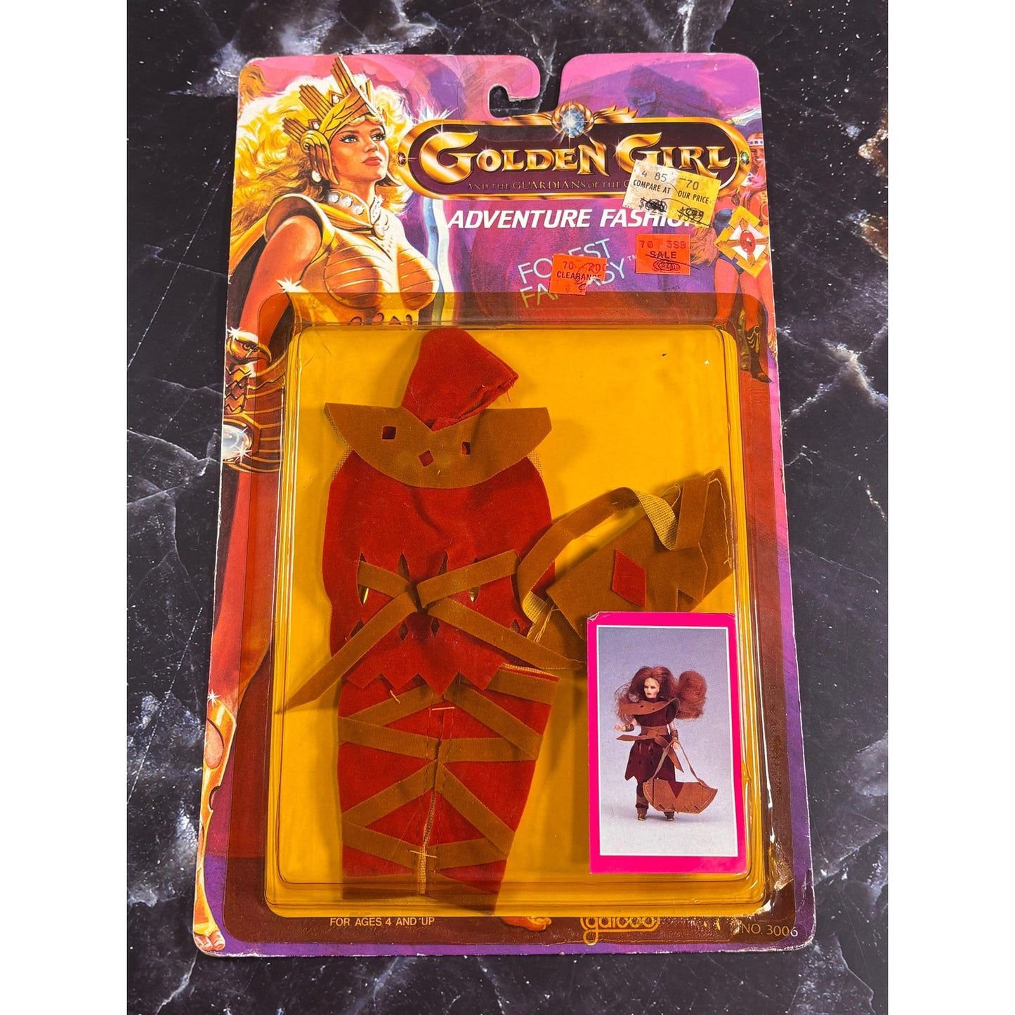 Golden Girl Guardians Adventure Fashion Forest Fantasy Rubee Outfit 1984 Galoob