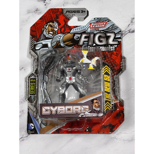 DC Comics Figz Series 2, Cyborg 9 cm figurine, Factory Sealed blister