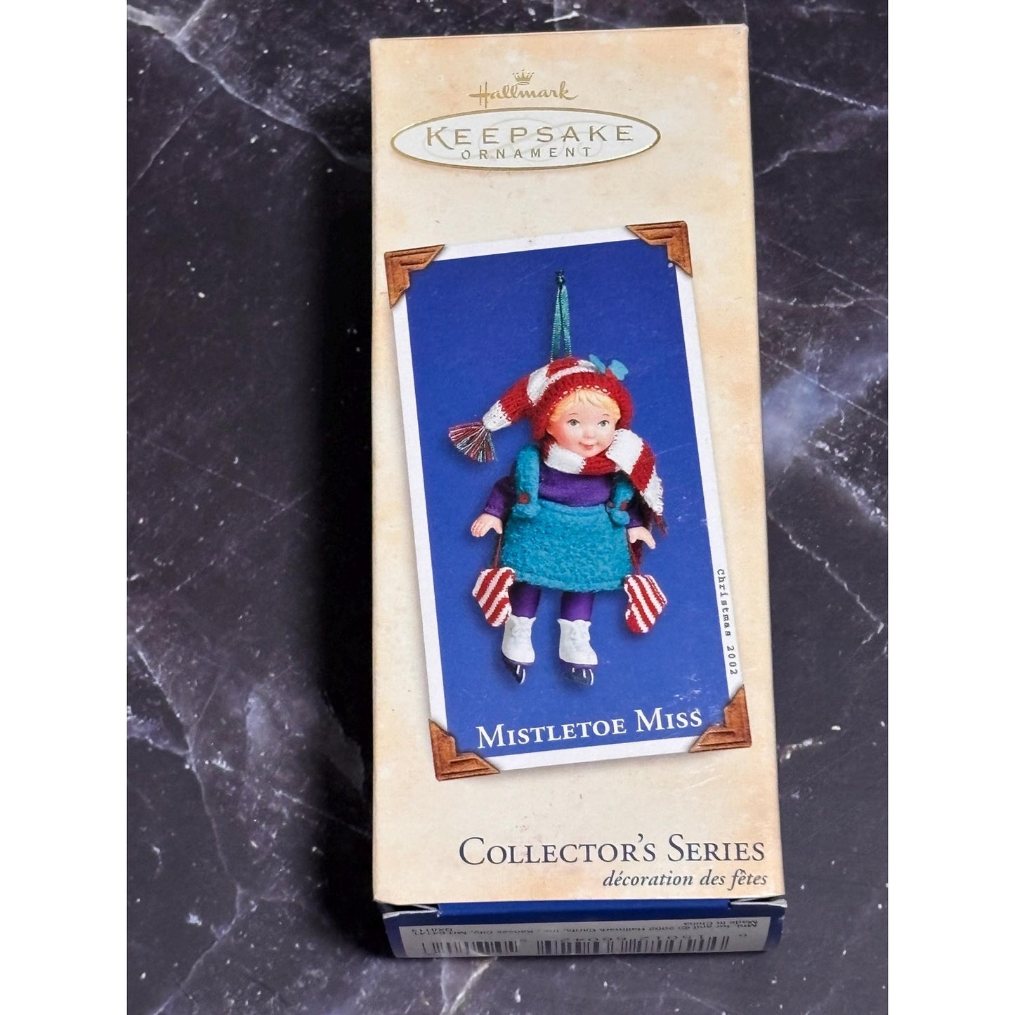 Vintage Hallmark Mistletoe Miss Porcelain Doll 2nd In Series Ornament 2002 New