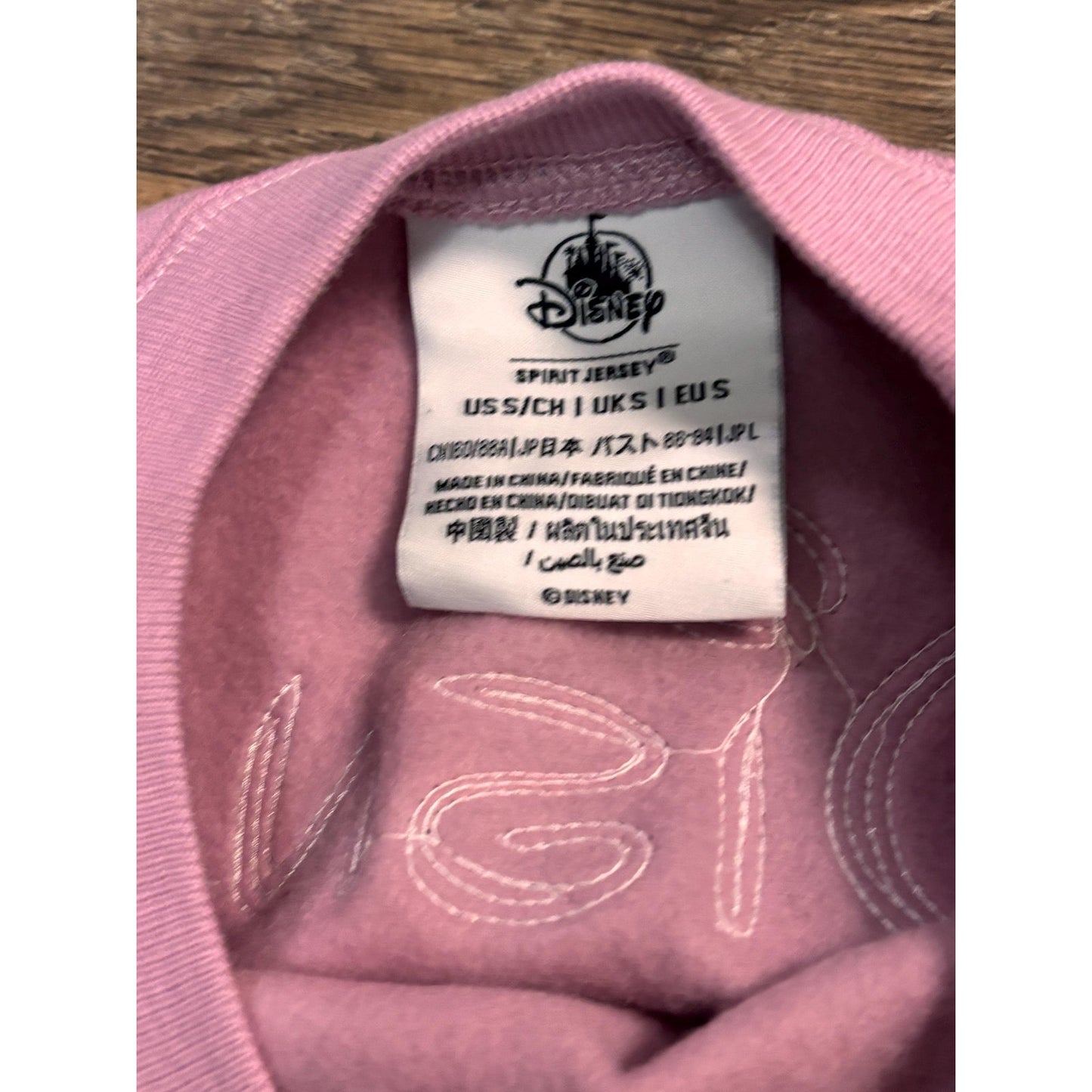 Disney Parks WDW 50th Anniversary Pink Iridescent Sequin Spirit Jersey XL Adult