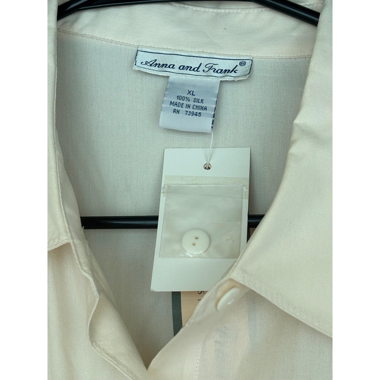 Anna and Frank Cream Ivory Pullover Blouse Shirt Women's Size XL New