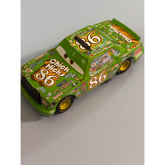 Disney Cars Chick Hicks Team Chef Car 86 Metal 1/55 Headset Green Chew